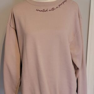Women's Blush Slogan Sweatshirt
